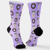 Festive Llama Luxe Socken (Gewinkelt)