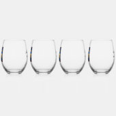 Festive LoCo Mah Jongg Wine Glasses Weinglas Ohne Stiel (Links)