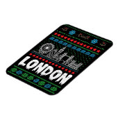 Festive London Vereinigtes Königreich Ugly Christm Magnet (Linke Seite)