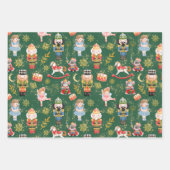 Festive Magische Niedliche Nutcracker Ballet Chara Geschenkpapier Set (Vorderseite 3)