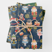 Festive Magische Niedliche Nutcracker Ballet Chara Geschenkpapier Set (Beispiel)