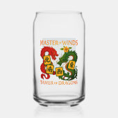 Festive Mahjong Pint Glasses  Dosenglas (Rückseite)