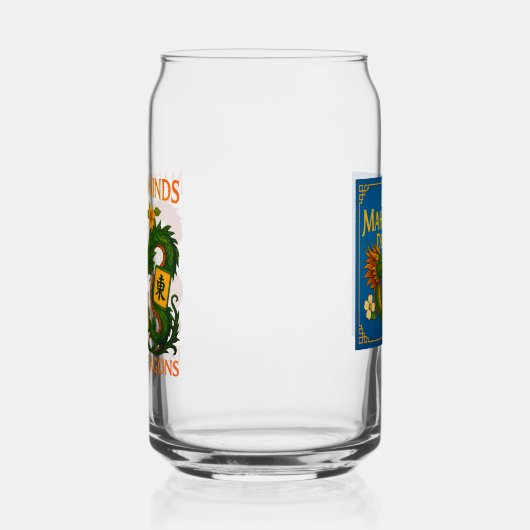 Festive Mahjong Pint Glasses  Dosenglas (Rechts)