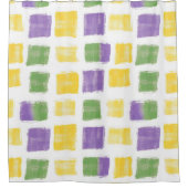 Festive Mardi Gras Duschvorhang (Vorderseite)