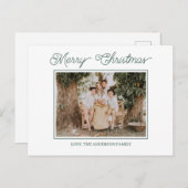 Festive Merry And Bright Christmas  Postkarte (Vorne/Hinten)