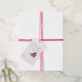 Festive Merry Christmas Gift Tag Geschenkanhänger (Mit Garn)