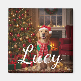 Festive Merry Christmas Holiday Decorative Art Magnet