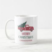 Festive Merry Christmas Kaffeetasse (Links)