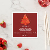 Festive Merry Christmas Napkin Serviette (Beispiel)