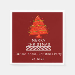 Festive Merry Christmas Napkin Serviette