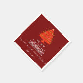 Festive Merry Christmas Napkin Serviette (Ecke)