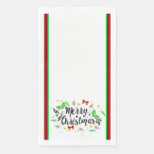 Festive Merry Christmas Paper Guest Towels Serviette (Vorderseite)