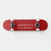 Festive Merry Christmas Skateboard for Holiday Fun (Horizontal)