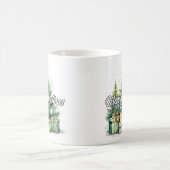 Festive Merry Christmas Tree Happy Holidays Kaffeetasse (Mittel)