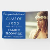 Festive Modern Trendy Foto 2025 Abschluss Banner (Horizontal)