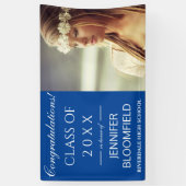 Festive Modern Trendy Foto 2025 Abschluss Banner (Vertikal)