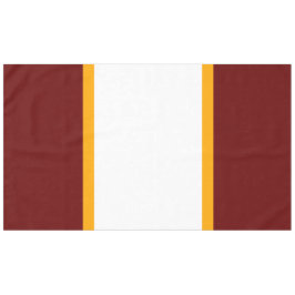 Festive, muffige, tiefrot-gelbe Streifen Tischdecke