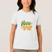 festive new year Tri-Blend shirt (Vorderseite)