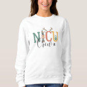 Festive NICU Crew Christmas Sweatshirt (Vorderseite)