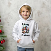 Festive Nordic Gnome Trio with Candles and Winter Hoodie