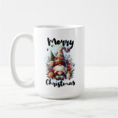 Festive Nordic Gnome Trio with Candles and Winter  Kaffeetasse (Links)