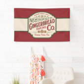Festive North Pole Gingerbrot Backunternehmen Banner (Insitu)