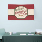 Festive North Pole Gingerbrot Backunternehmen Banner (Messeveranstaltung)