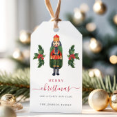 Festive Nutcracker Frohe Weihnachten Geschenkanhänger