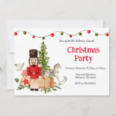 Festive Nutcracker Holiday Christmas Party Einladung (Vorderseite)