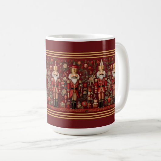 Festive Nutcracker Holiday Mug Kaffeetasse (VorderseiteRechts)