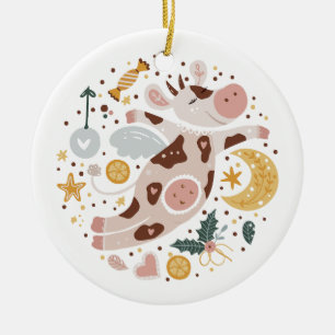 Festive Nutcracker-Ornament Keramik Ornament