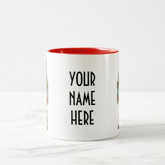 Festive Nutcracker Parade – Personalised Zweifarbige Tasse (Mittel)