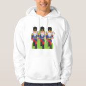 Festive Nutcracker Soldiers mit Candy Canes Hoodie (Vorderseite)