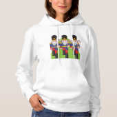 Festive Nutcracker Soldiers mit Candy Canes Hoodie (Vorderseite)