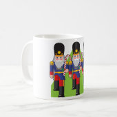 Festive Nutcracker Soldiers mit Candy Canes Kaffeetasse (Vorderseite Links)