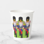 Festive Nutcracker Soldiers mit Candy Canes Pappbecher (Vorderseite)