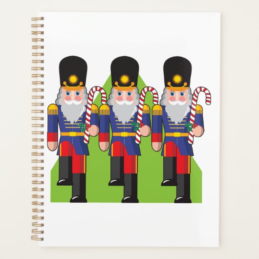 Festive Nutcracker Soldiers mit Candy Canes Planer (Vorderseite)