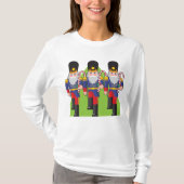 Festive Nutcracker Soldiers mit Candy Canes T-Shirt (Vorderseite)