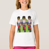 Festive Nutcracker Soldiers mit Candy Canes T-Shirt (Vorderseite)
