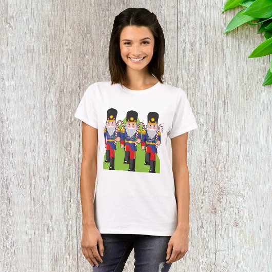 Festive Nutcracker Soldiers mit Candy Canes T-Shirt