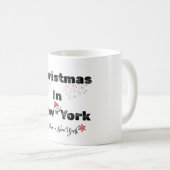 Festive NYC Christmas – English & Italian Kaffeetasse (VorderseiteRechts)
