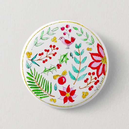Festive Ornament Button (Vorderseite)