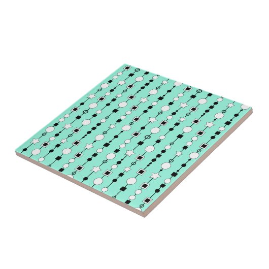 Festive pattern with string beads and jewelry star fliese (Seite)