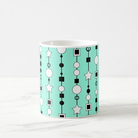 Festive pattern with string beads and jewelry star kaffeetasse (Mittel)