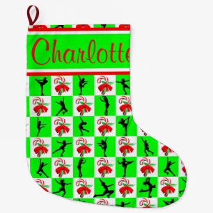 FESTIVE PERSONALISIERT SKATEN CHRISTMAS STRUMPF GROßER WEIHNACHTSSTRUMPF