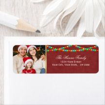Festive Personalized Family Photo Merry Christmas
