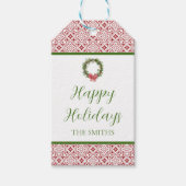Festive Personalized Holiday Gift Tag Geschenkanhänger (Vorderseite)