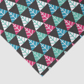 Festive Pine Triangle Mosaik Abstrakte Weihnachten Seidenpapier (Ausschnitt)