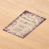 Festive Pink Celebration Baubles Christmas Party Acryleinladungen (Ablage )