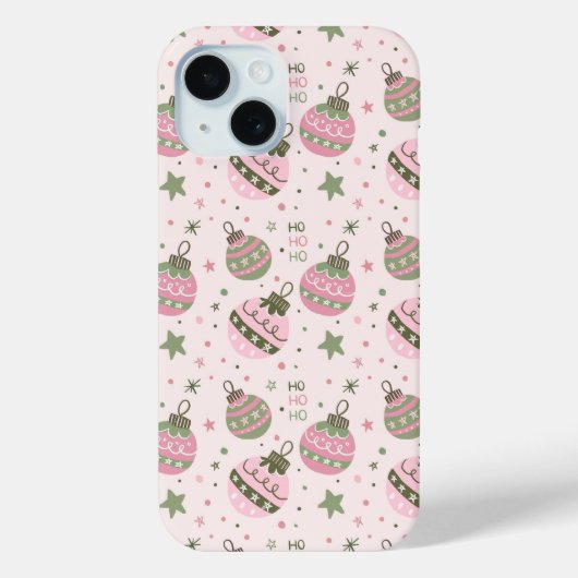 Festive Pink Ornament Phone Case (Rückseite)
